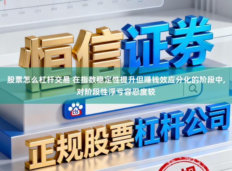 股票怎么杠杆交易 在指数稳定性提升但赚钱效应分化的阶段中，对阶段性浮亏容忍度较