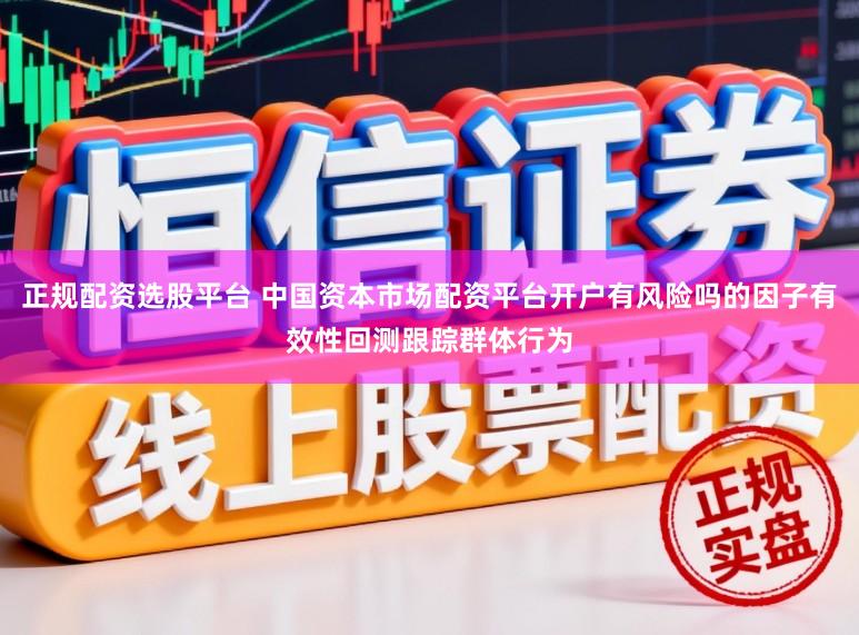 正规配资选股平台 中国资本市场配资平台开户有风险吗的因子有效性回测跟踪群体行为
