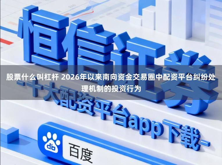 股票什么叫杠杆 2026年以来南向资金交易圈中配资平台纠纷处理机制的投资行为